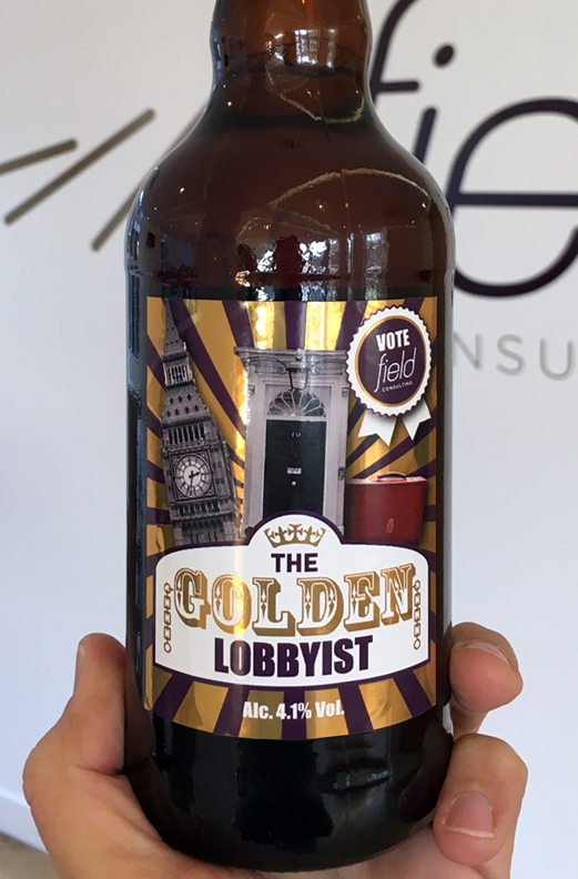 Golden Lobbyist - Beer Label
