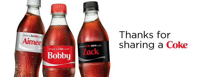 Big brands become more human for 2015 2 Share_a_Coke_thanks