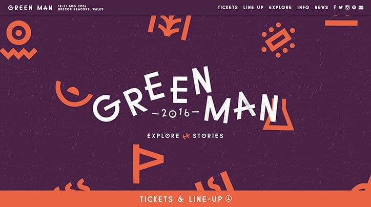 New website and identity design for Green Man Festival 3 New website and identity design for Green Man Festival