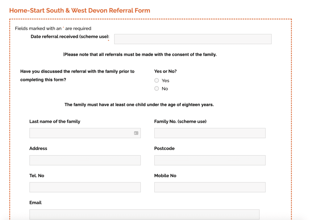 Home Start South and West Devon Website Design and Development 6 Home Start South and West Devon Website Design and Development 6