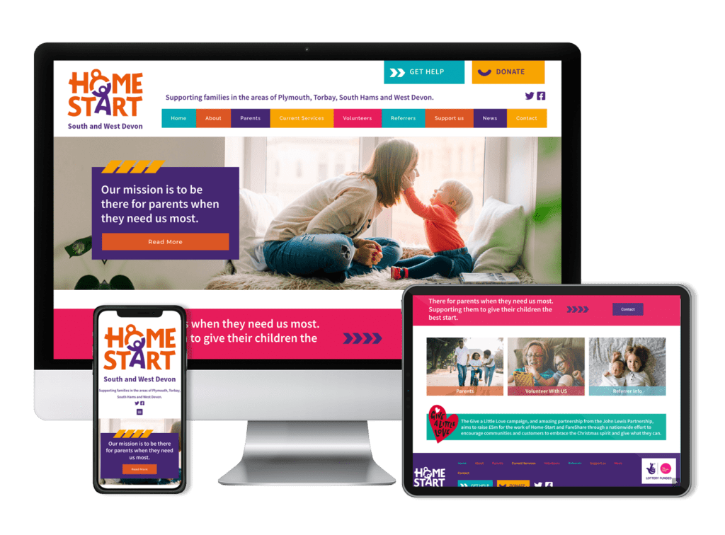 Home Start South and West Devon Website Design and Development 1 Home Start South and West Devon Website Design and Development 1