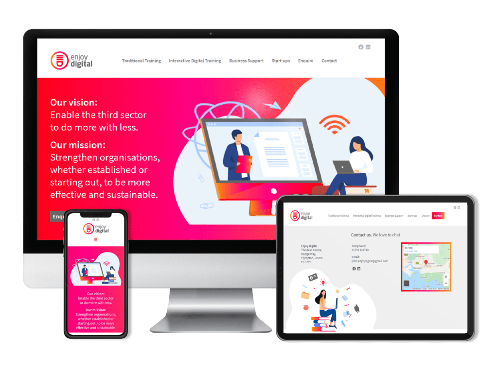 Enjoy Digital website across desktop, tablet and mobile