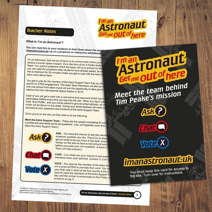 I'm an Astronaut print design Devon