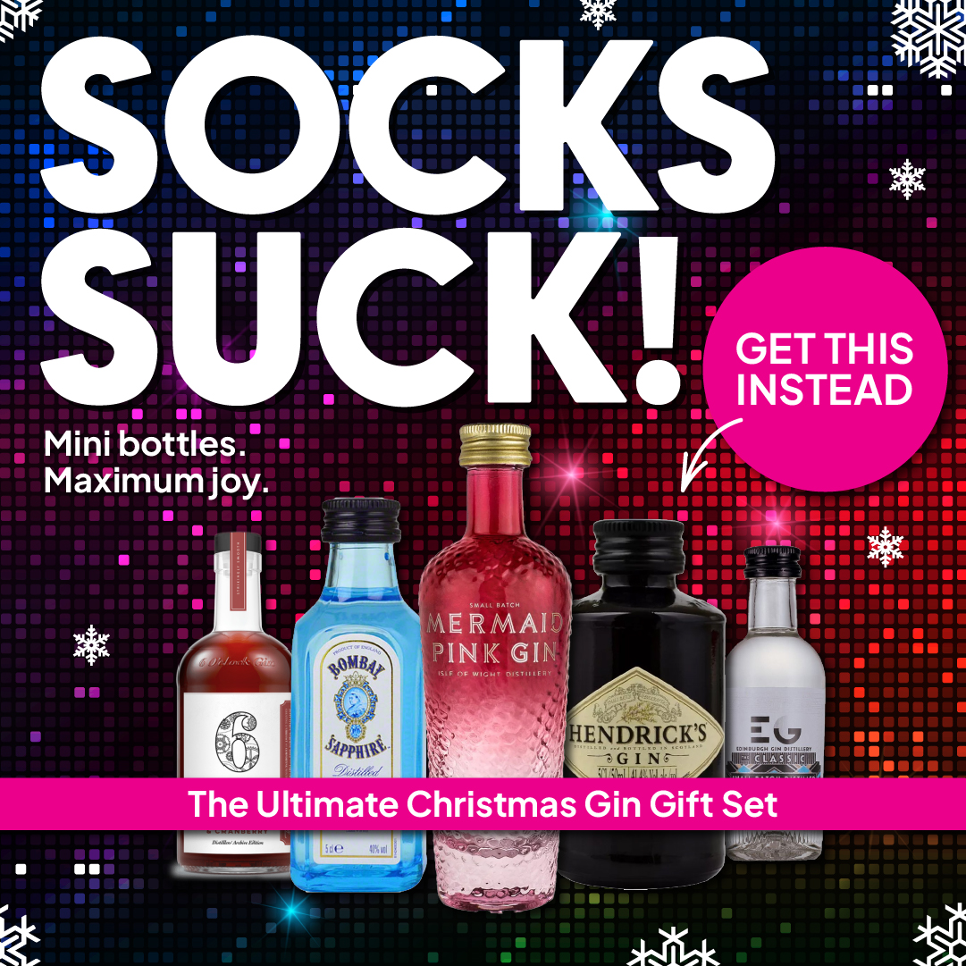 Microbarbox — Socks Suck! The Ultimate Christmas Gin Gift Set ad