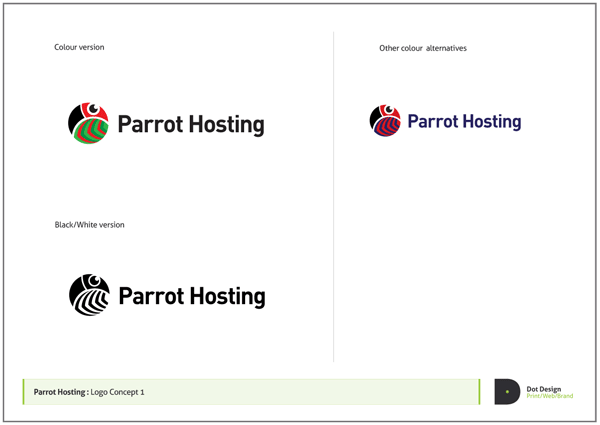 Logo Design Process – Parrot Hosting