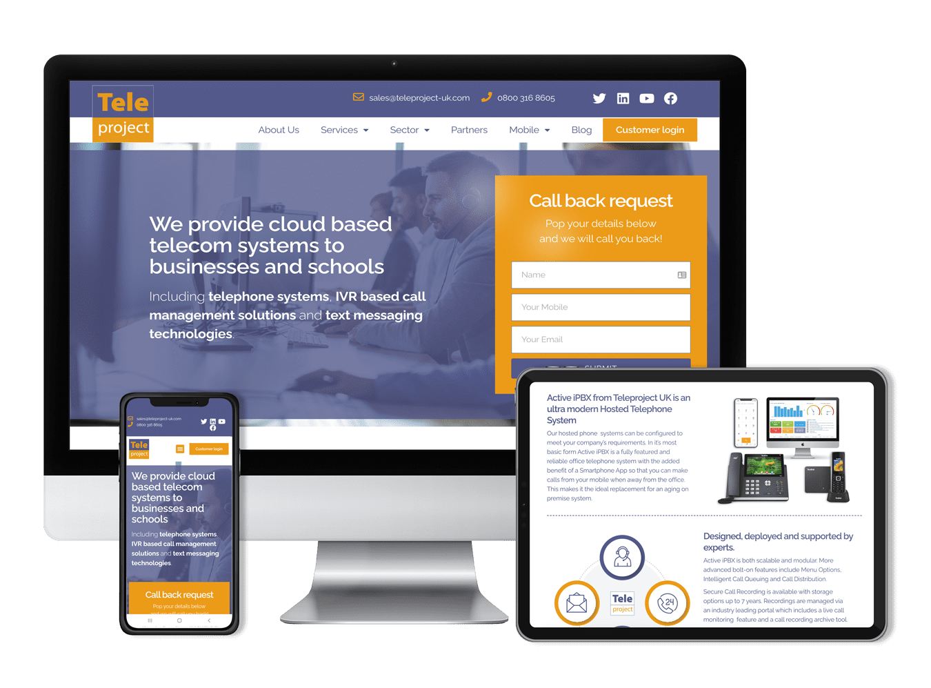 Teleproject UK – Website Design and Development 4